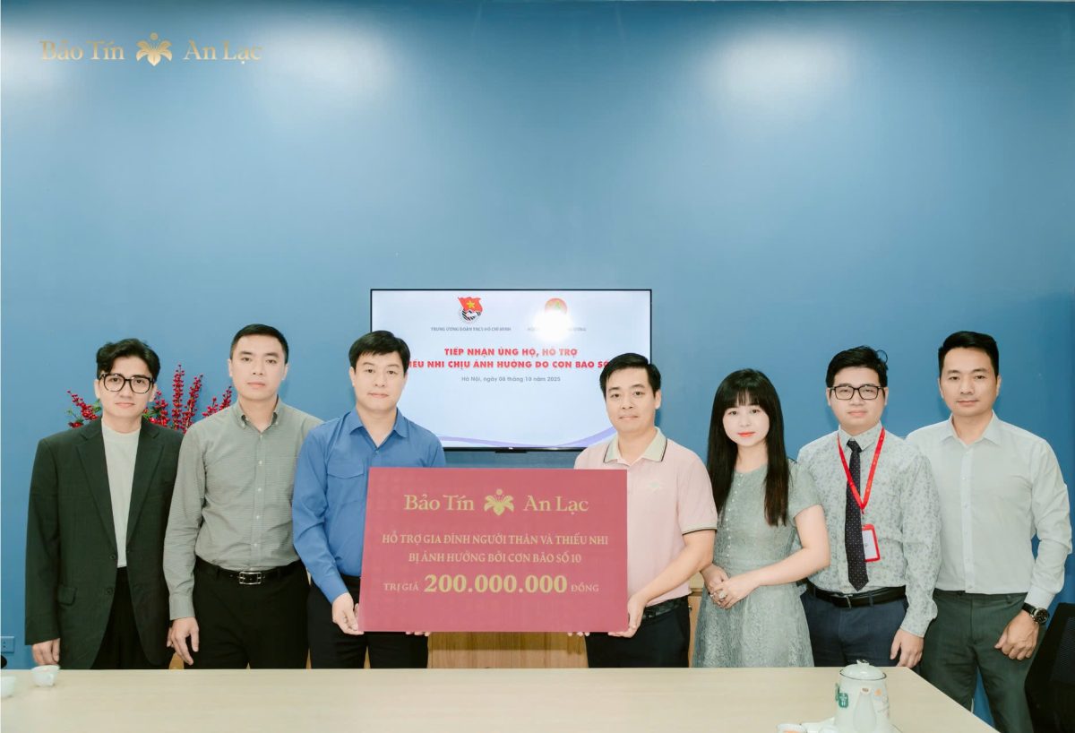 Bảo Tín An Lạc chung tay hướng về đồng bào chịu ảnh hưởng của cơn bão số 10